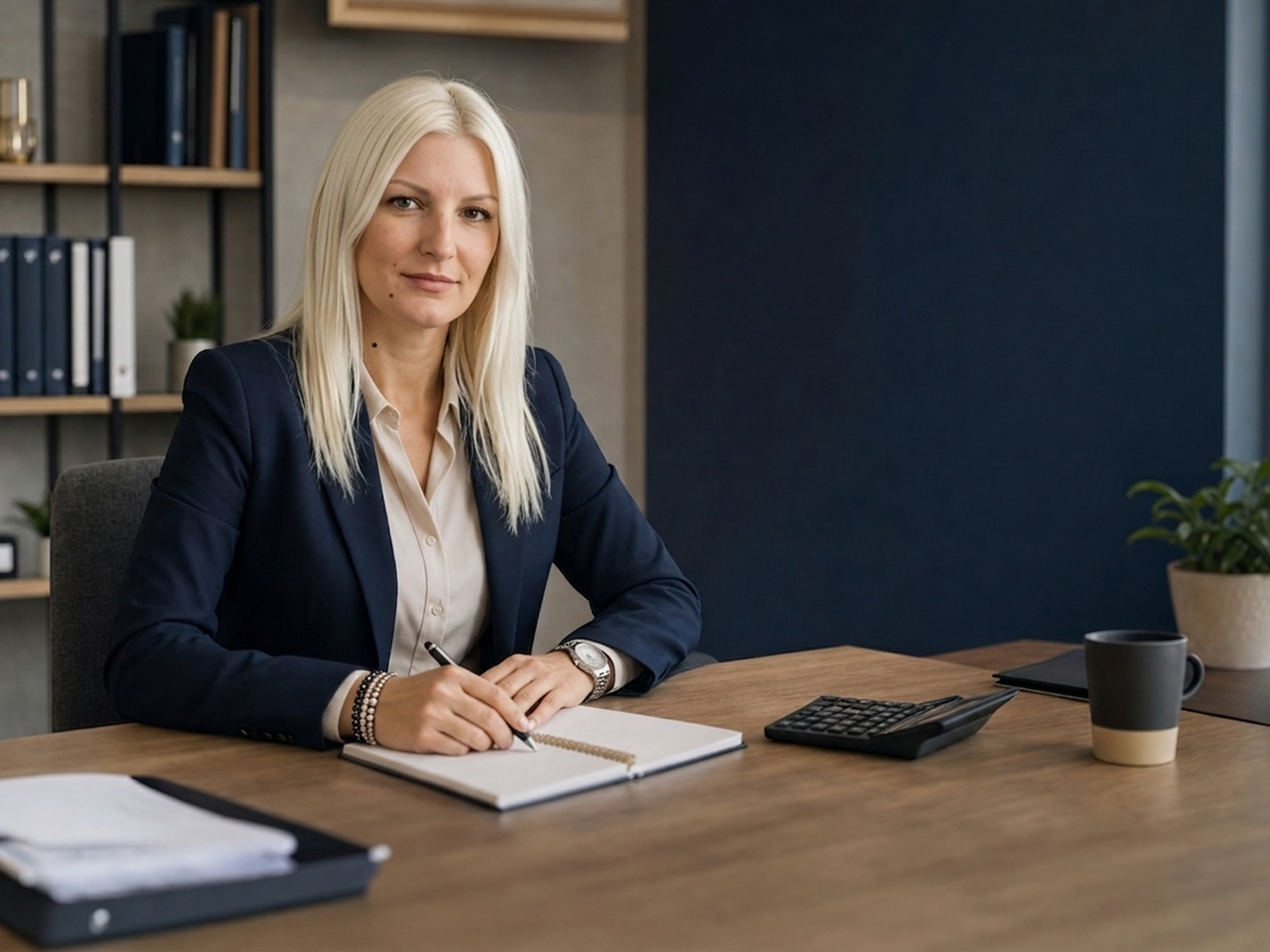 Direktorka agencije Finanes u kancelariji